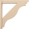 Ekena Millwork 6-in W x 38-in D x 38-in H Funston Slat Rough Cedar Woodgrain TimberThane Outlooker, Primed Tan OUTUR060X38X38FST24RCPR - alternate 6